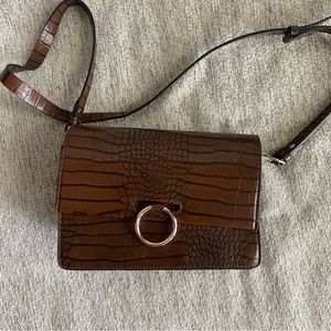 Brown leather bag